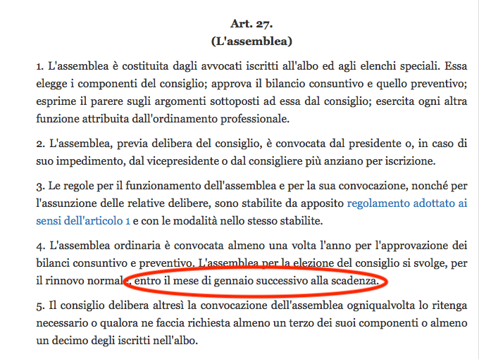 COA Milano, elezioni rinviate